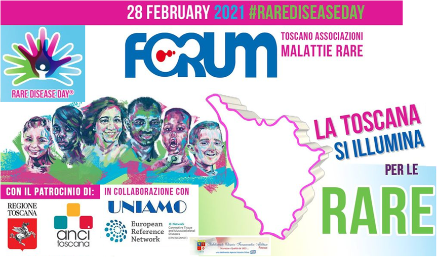 28/02/21 - LA TOSCANA SI ILLUMINA PER LE RARE - Forum Associazioni Toscane Malattie Rare