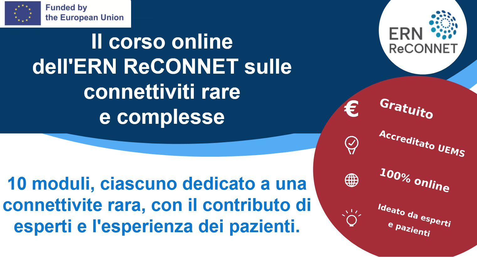 Opportunità formative ERN ReCONNET – Corso ECM e Webinar