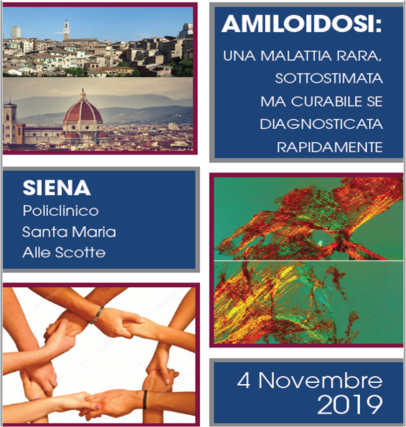 Siena, 4/11/2019 - Amiloidosi: una malattia rara, sottostimata ma curabile se diagnosticata rapidamente